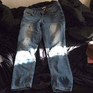 faded skinny jeans